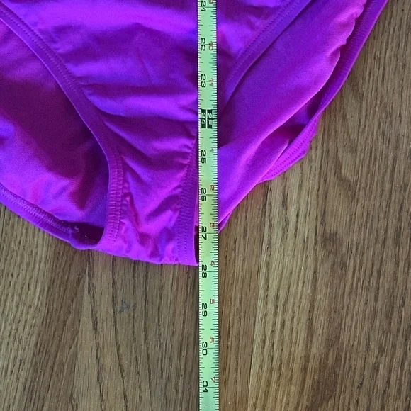 Kenneth Cole New York Magenta and Black One-Piece Swimsuit XL - Picture 5 of 11